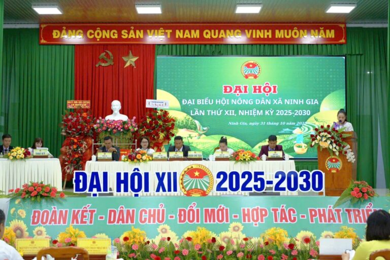 GACO THAM DỰ ĐẠI HỘI NÔNG DÂN XÃ NINH GIA LẦN THỨ XII, NHIỆM KỲ 2025-2030