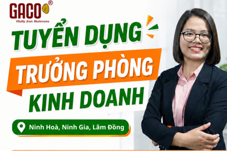 GACO TUYỂN DỤNG TRƯỞNG PHÒNG KINH DOANH